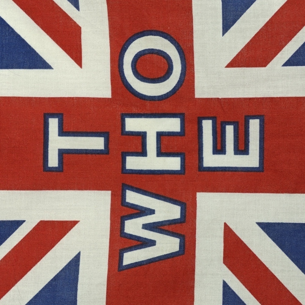 THE WHO Band Tour 1982 VINTAGE ‘82 Souvenir British Union Jack Logo Bandana - Picture 7 of 15